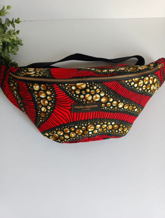 Sac banane en wax fait main à Paris